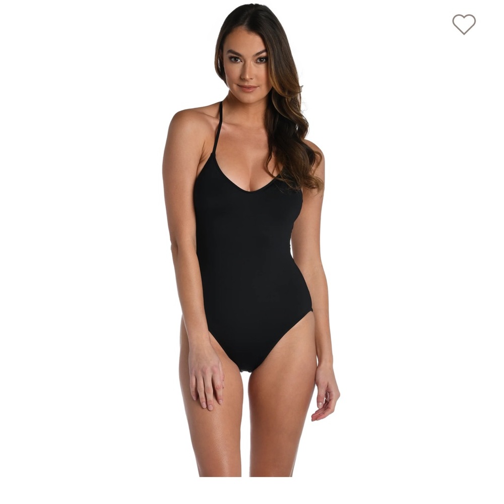 La Blanca Island Goddess Underwire Lingerie One Piece Black 8 NWT LB01G07
